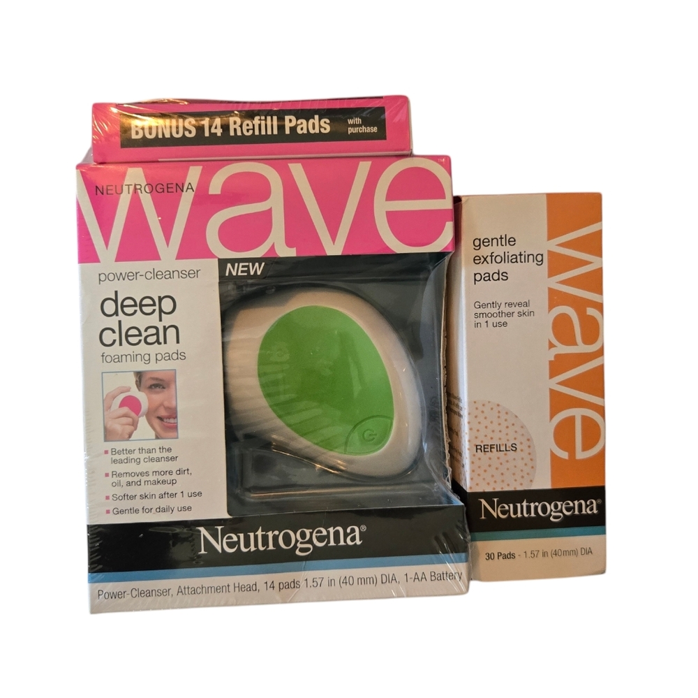 Neutrogena Wave Power-Cleanser Deep Clean Foaming Cleanser + 30 Exfoliating pads